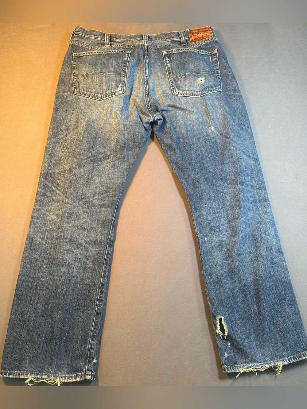 Vintage Polo Ralph Lauren Medium Wash Straight Authentic Dungarees Jeans 38x29